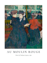 Load image into Gallery viewer, Au Moulin Rouge -  Henri de Toulouse-Lautrec: Print only