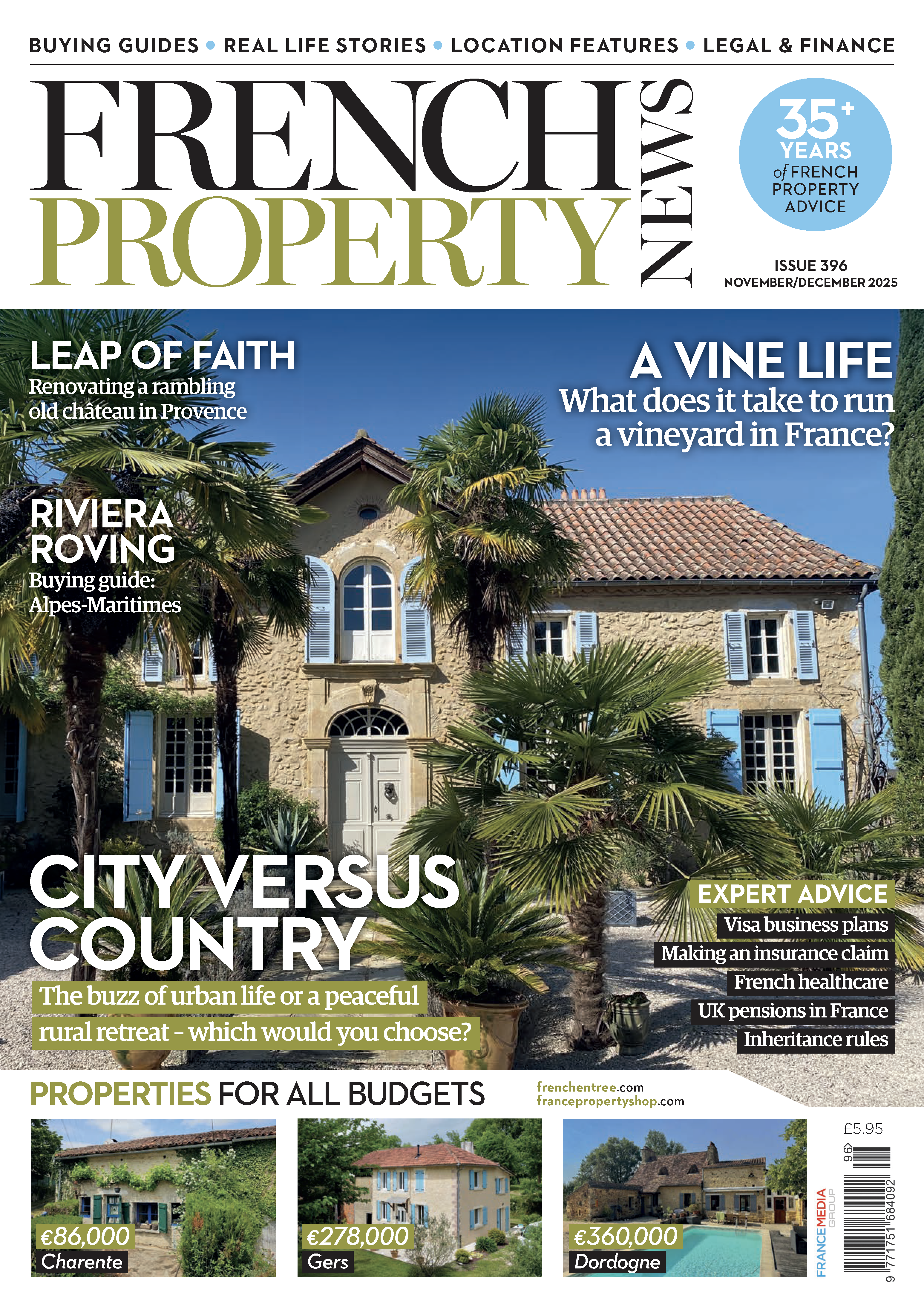 French Property News Issue 396 (November/December 2025)