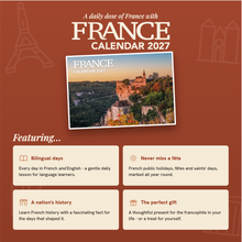 Load image into Gallery viewer, FRANCE Calendar 2027 (UK, EU and Rest of the World delivery)