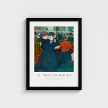 Load image into Gallery viewer, Au Moulin Rouge - Henri de Toulouse-Lautrec: Framed
