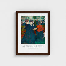 Load image into Gallery viewer, Au Moulin Rouge - Henri de Toulouse-Lautrec: Framed