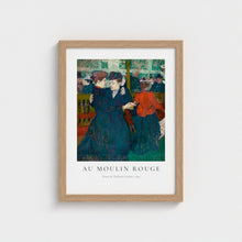 Load image into Gallery viewer, Au Moulin Rouge - Henri de Toulouse-Lautrec: Framed