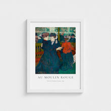 Load image into Gallery viewer, Au Moulin Rouge - Henri de Toulouse-Lautrec: Framed