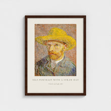 Load image into Gallery viewer, Self-Portrait with a Straw Hat - Vincent van Gogh - Framed print