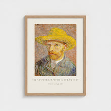 Load image into Gallery viewer, Self-Portrait with a Straw Hat - Vincent van Gogh - Framed print