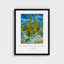 Load image into Gallery viewer, Two Poplars in the Alpilles - Vincent van Gogh - Framed print