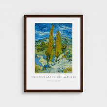 Load image into Gallery viewer, Two Poplars in the Alpilles - Vincent van Gogh - Framed print