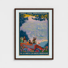 Load image into Gallery viewer, La Route des Alpes - Roger Broders - Framed print