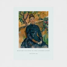 Load image into Gallery viewer, Madame Cézanne in the Conservatory - Paul Cézanne - Print only
